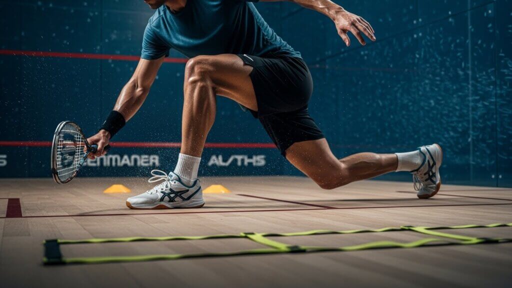 Poprawianie kondycji w squashu - przykładowe ćwiczenie